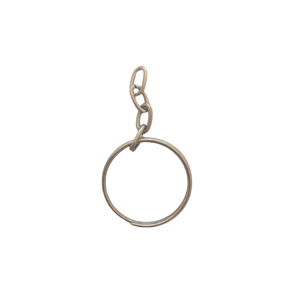 Argollas para llavero con cadena